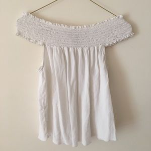 White Off the Shoulder Top